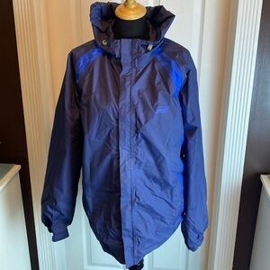Coleman Weatherproof Blue Jacket Wind & Rain Protection sz L Like New